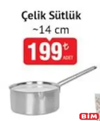 ÇELİK SÜTLÜK 14 CM fiyat ve kampanya bilgisi